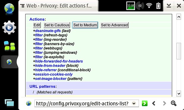 Edit Global Protection Level