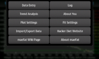 Screenshot of maeFat Menu